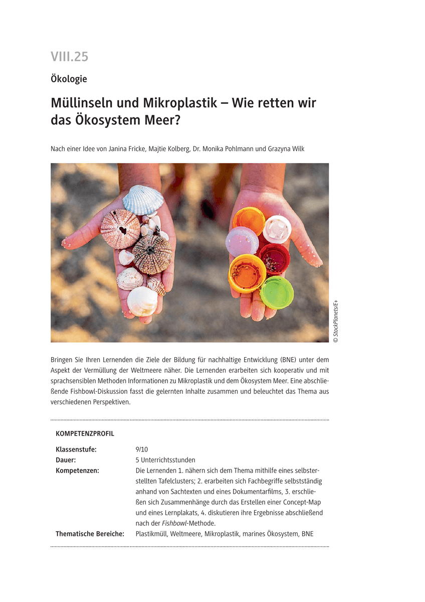 Müllinseln und Mikroplastik