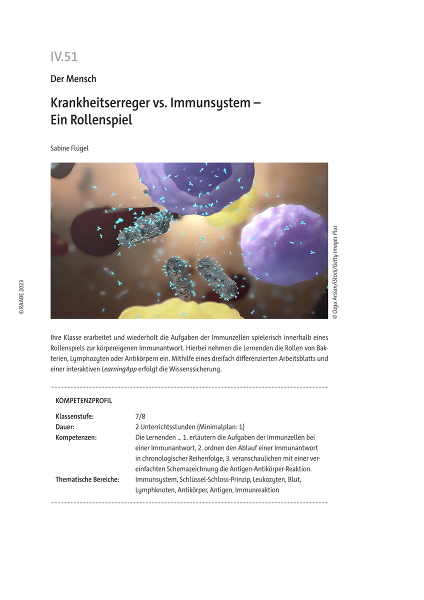 Krankheitserreger vs. Immunsystem