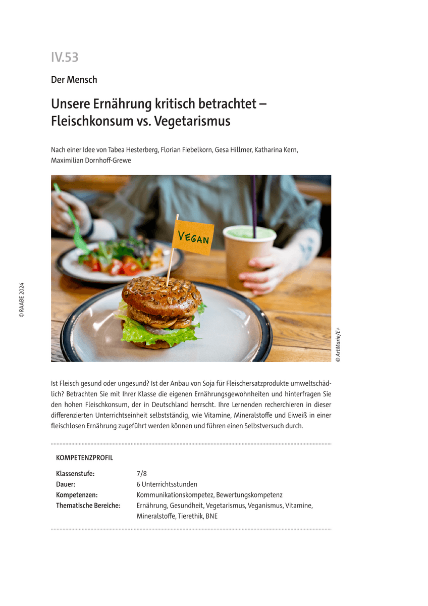 Unsere Ernährung kritisch betrachtet