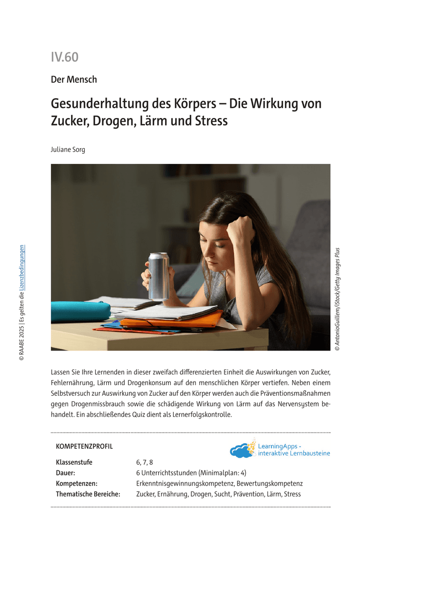 Gesunderhaltung des Körpers