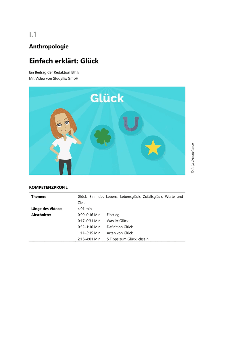 Einfach erklärt: Glück