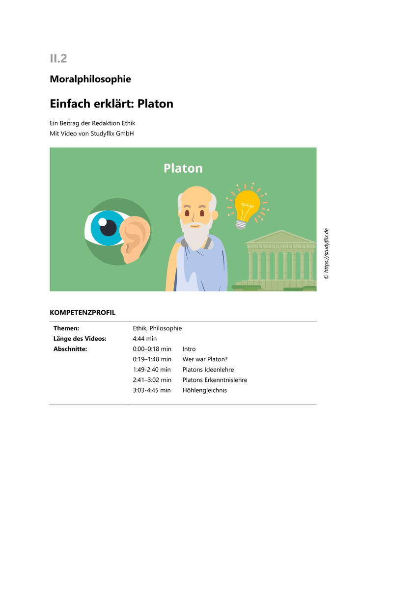 Einfach erklärt: Platon