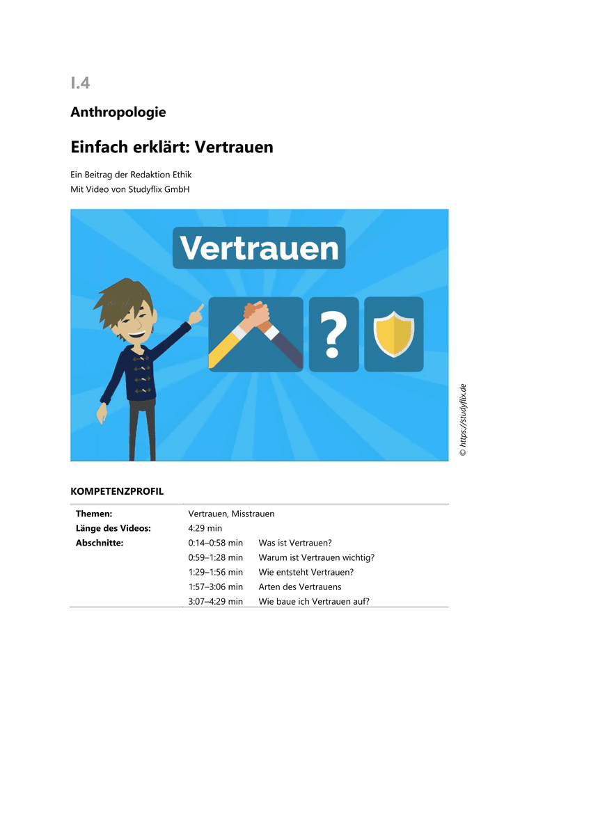 Einfach erklärt: Vertrauen