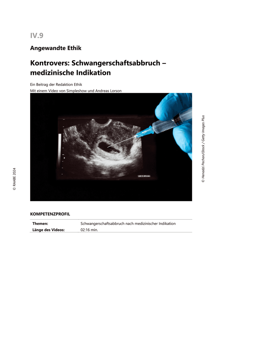 Kontrovers: Schwangerschaftsabbruch