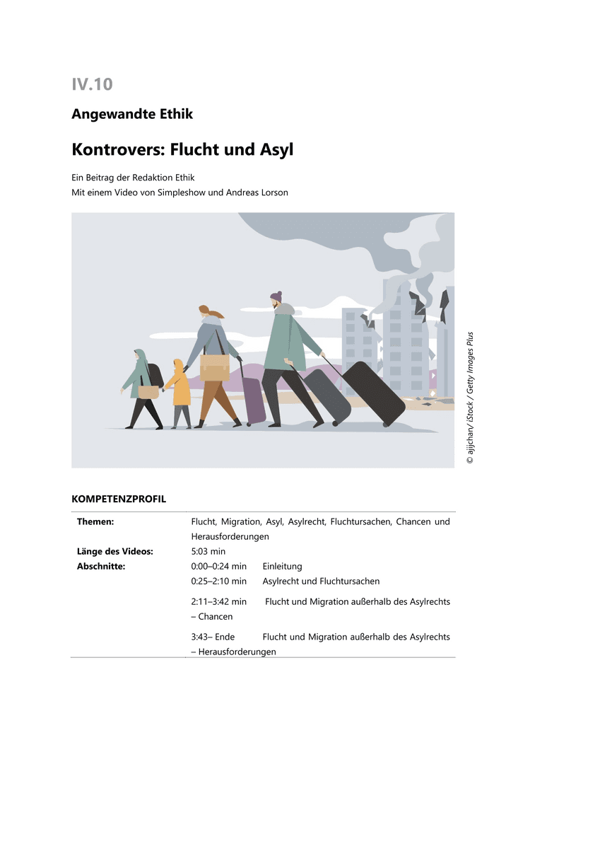 Kontrovers: Flucht und Asyl
