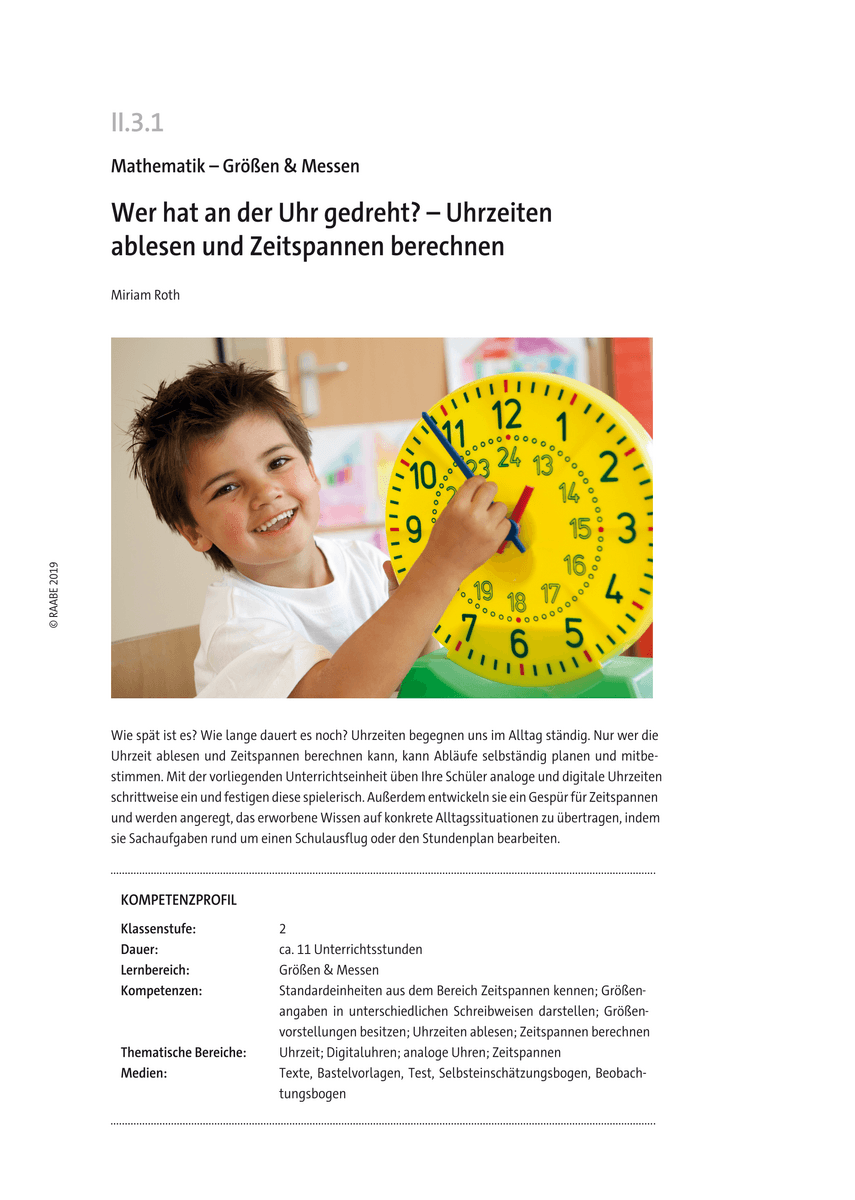 Wer hat an der Uhr gedreht?