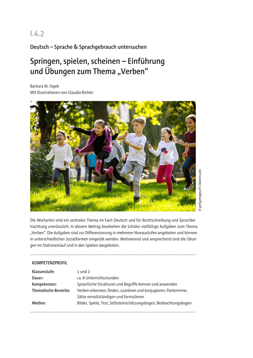 Springen, spielen, scheinen