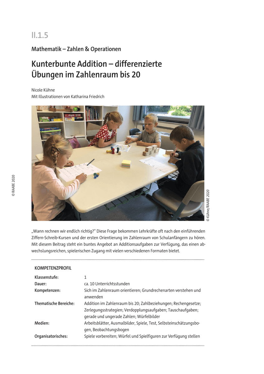 Kunterbunte Addition