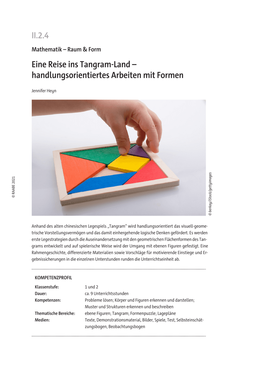 Eine Reise ins Tangram-Land