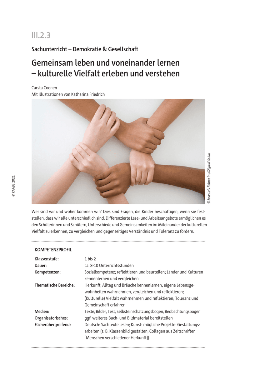 Gemeinsam leben und voneinander lernen