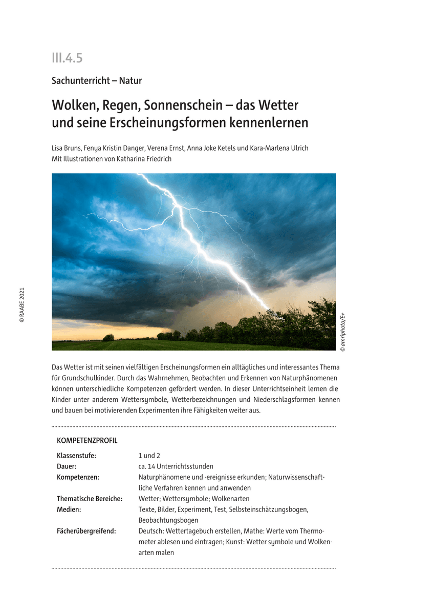 Wolken, Regen, Sonnenschein