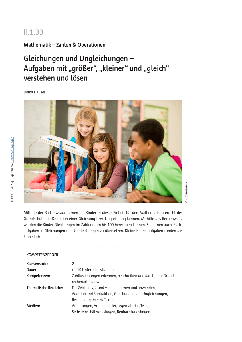 Gleichungen und Ungleichungen