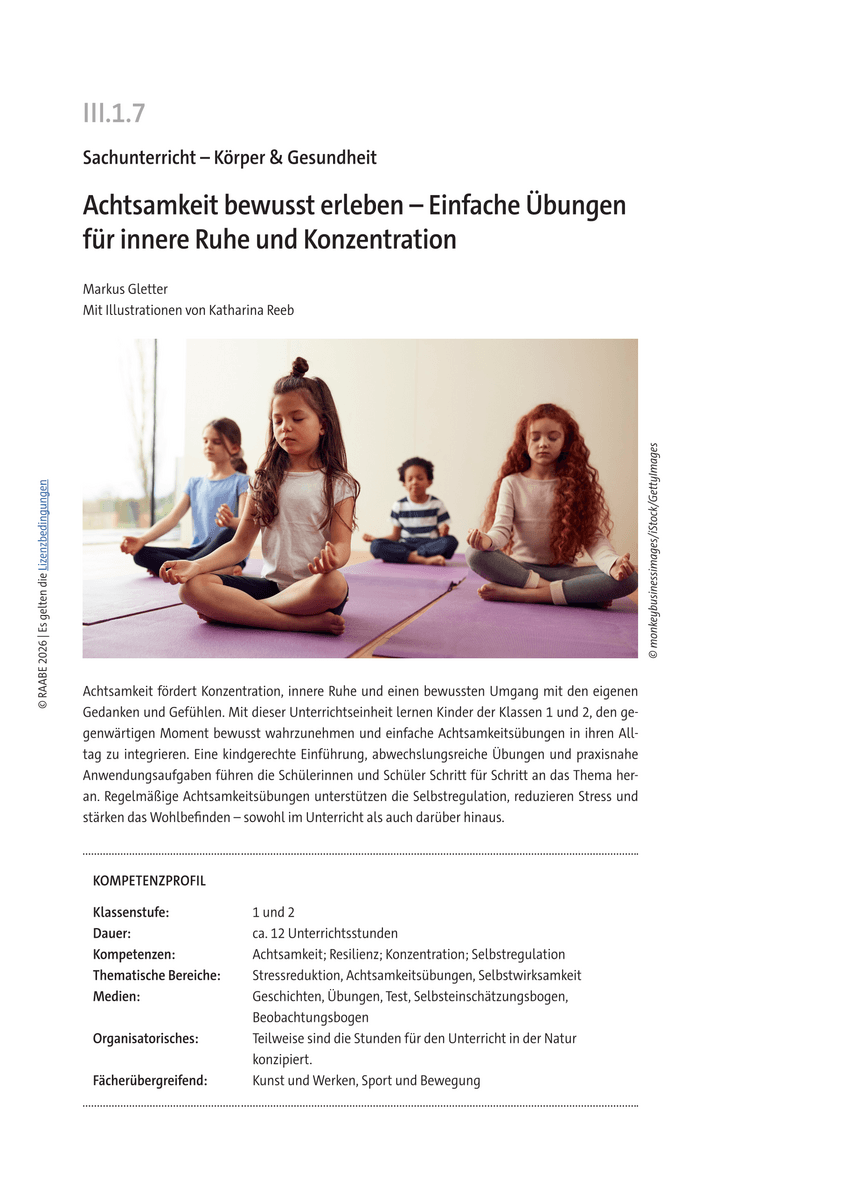 Achtsamkeit bewusst erleben