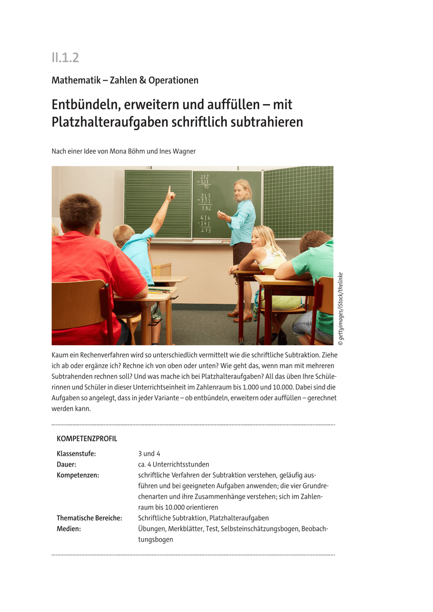 Entbündeln, erweitern und auffüllen