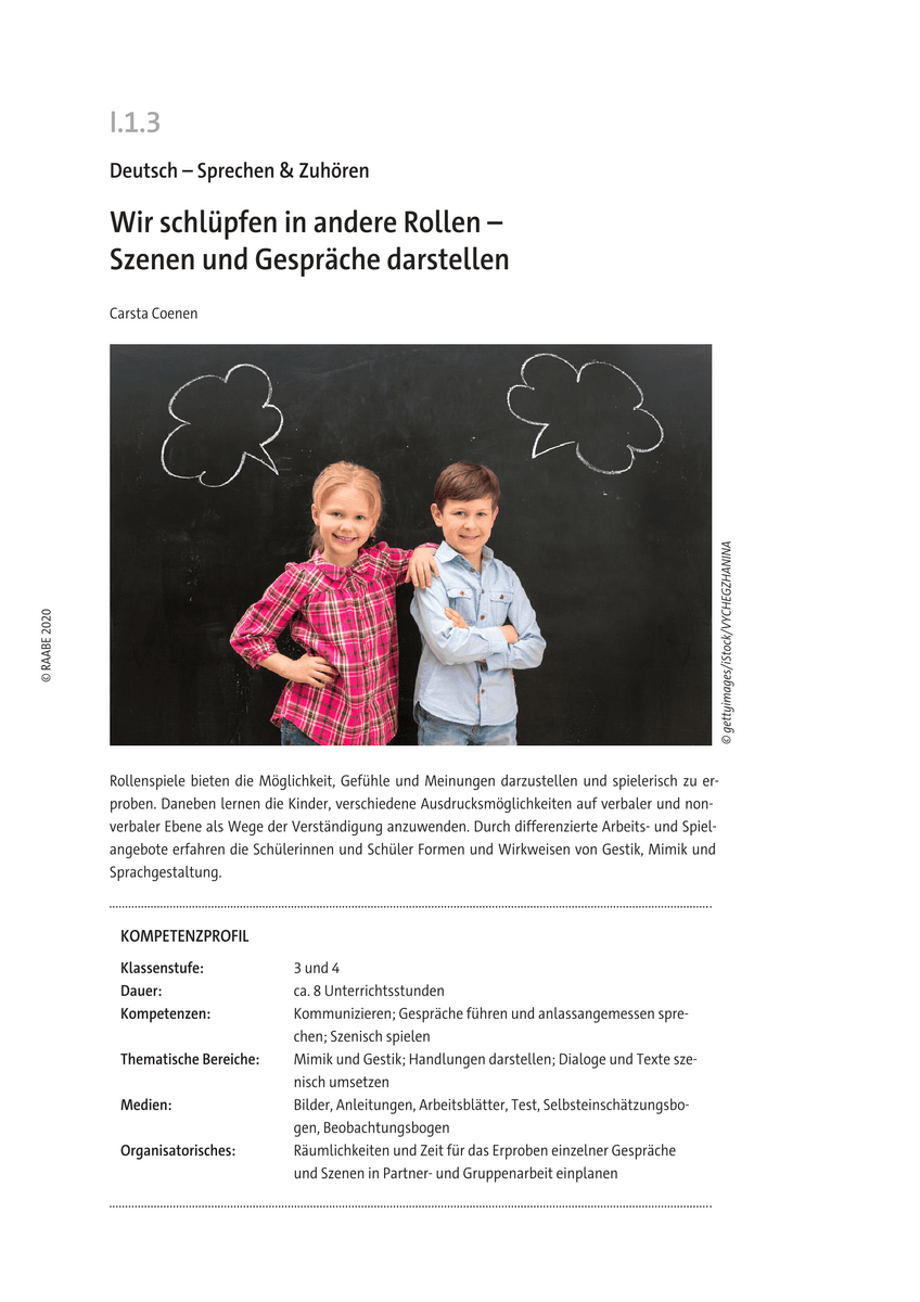 Wir schlüpfen in andere Rollen