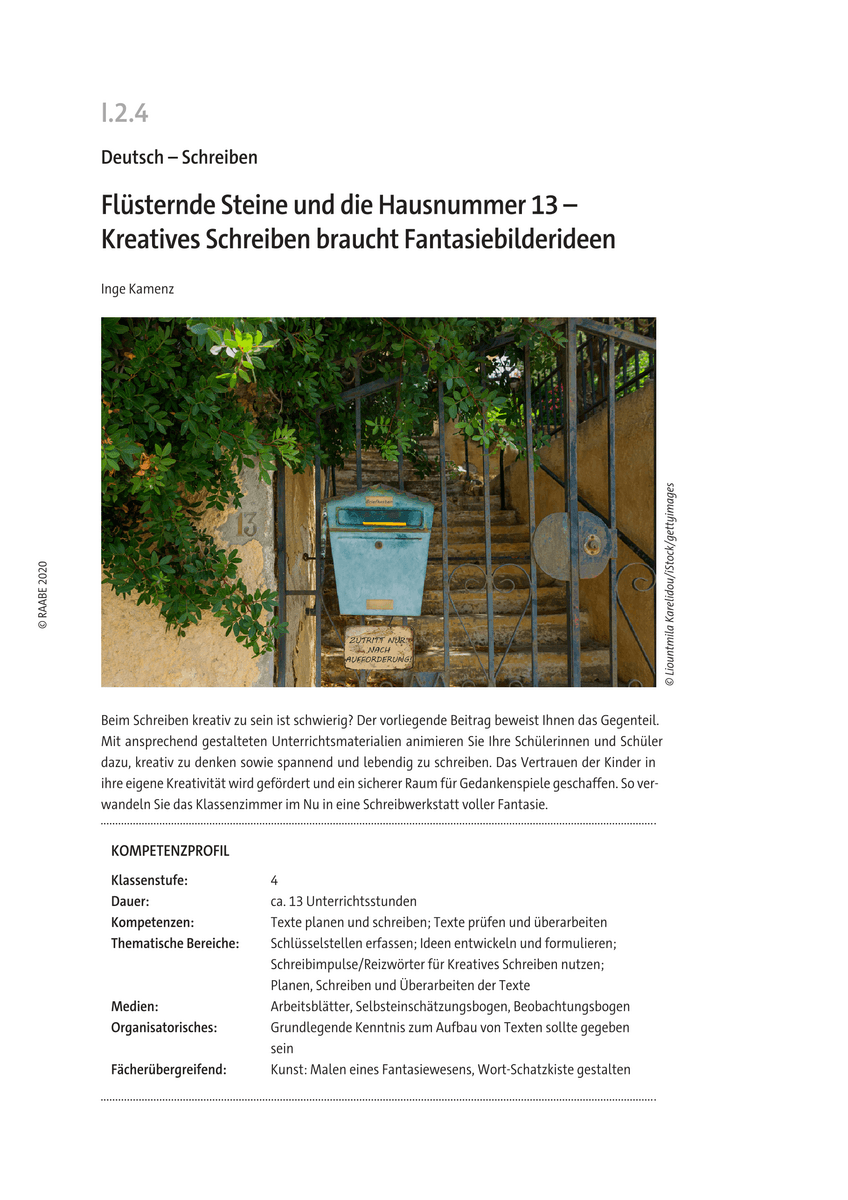 Flüsternde Steine und die Hausnummer 13