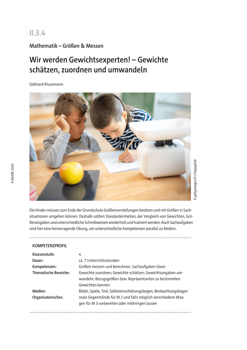 Wir werden Gewichtsexperten!
