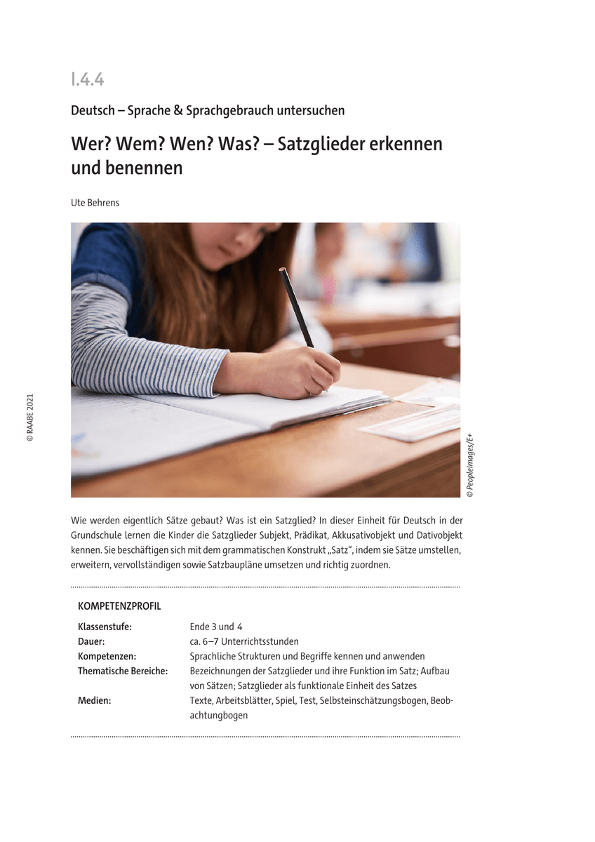 Wer? Wem? Wen? Was?