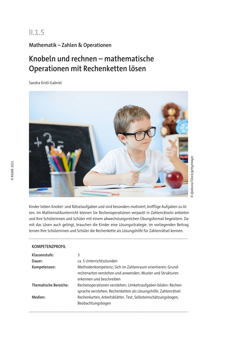 Knobeln und rechnen