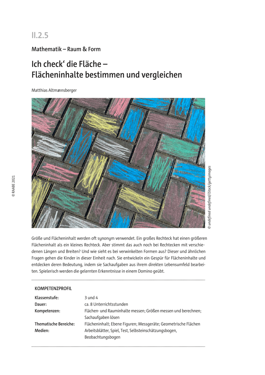 Ich check‘ die Fläche