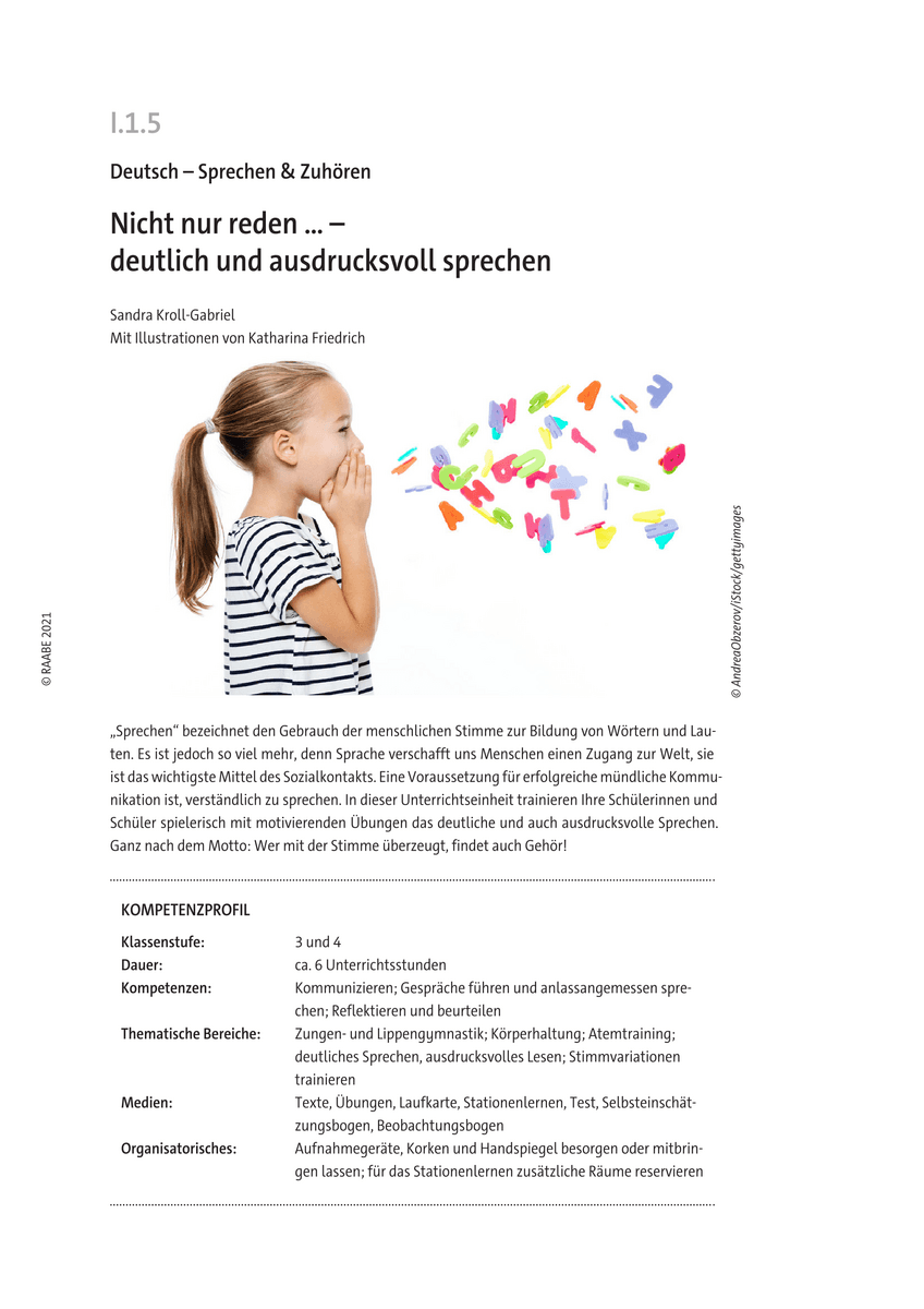 Nicht nur reden …