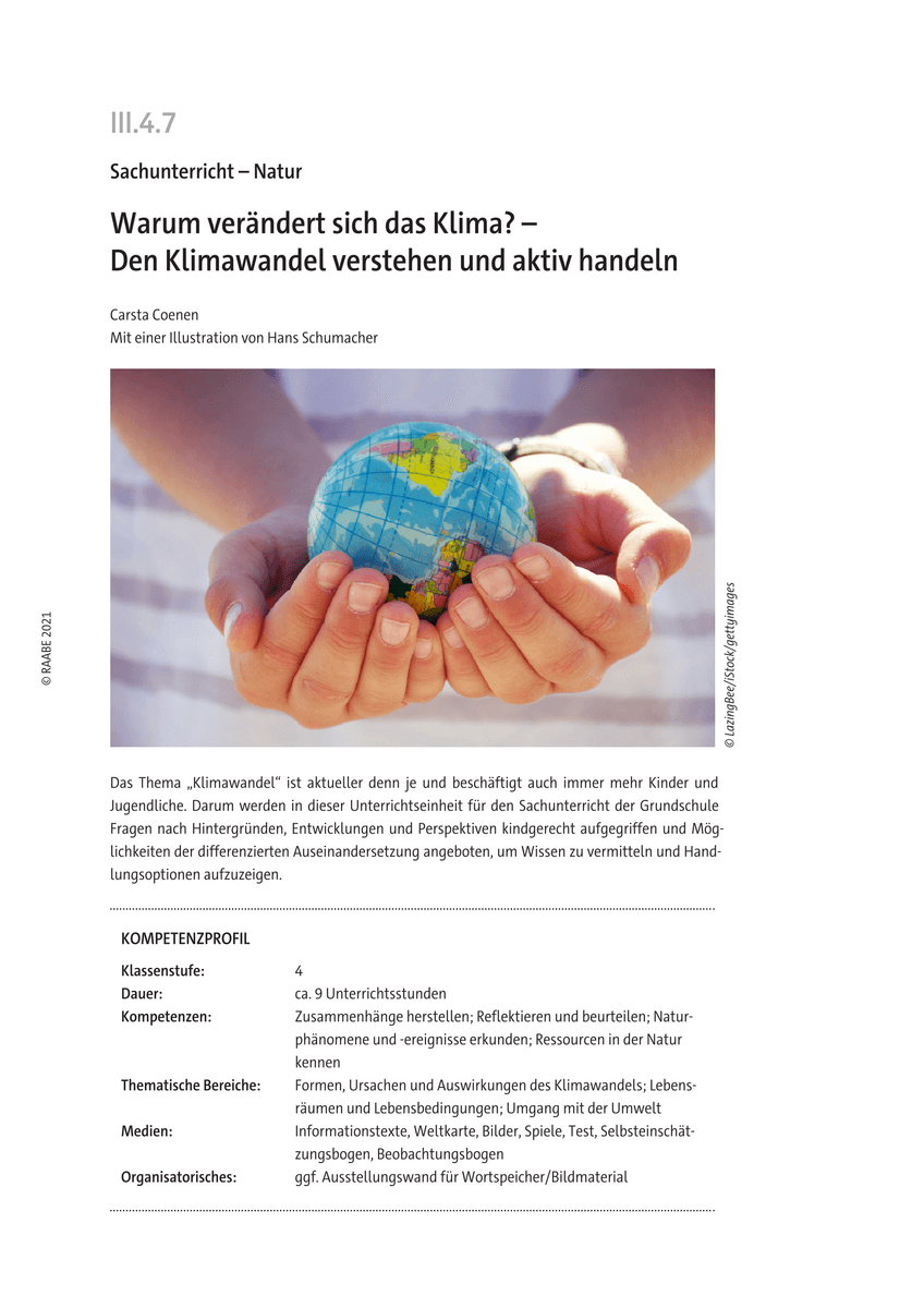 Warum verändert sich das Klima?