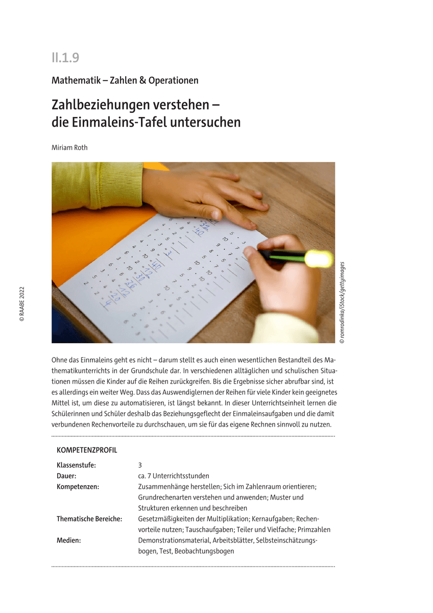 Zahlbeziehungen verstehen