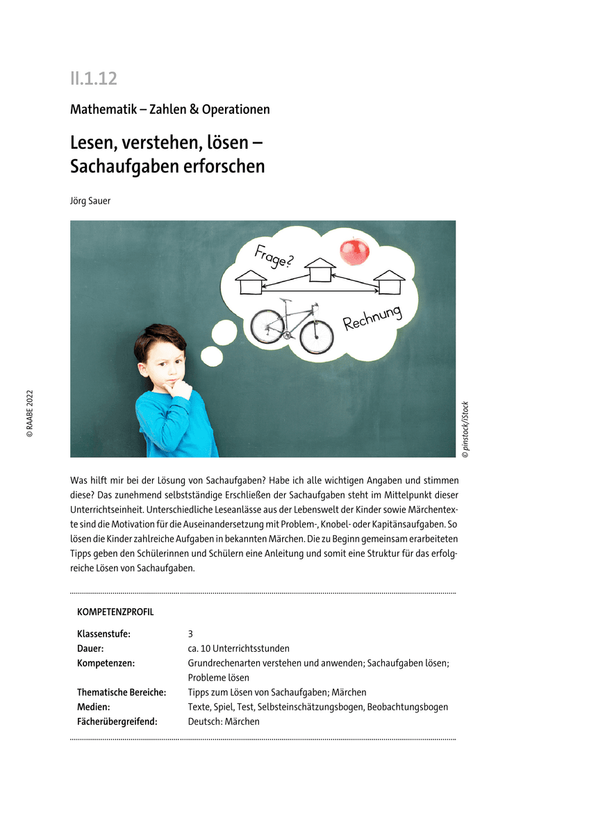 Lesen, verstehen, lösen