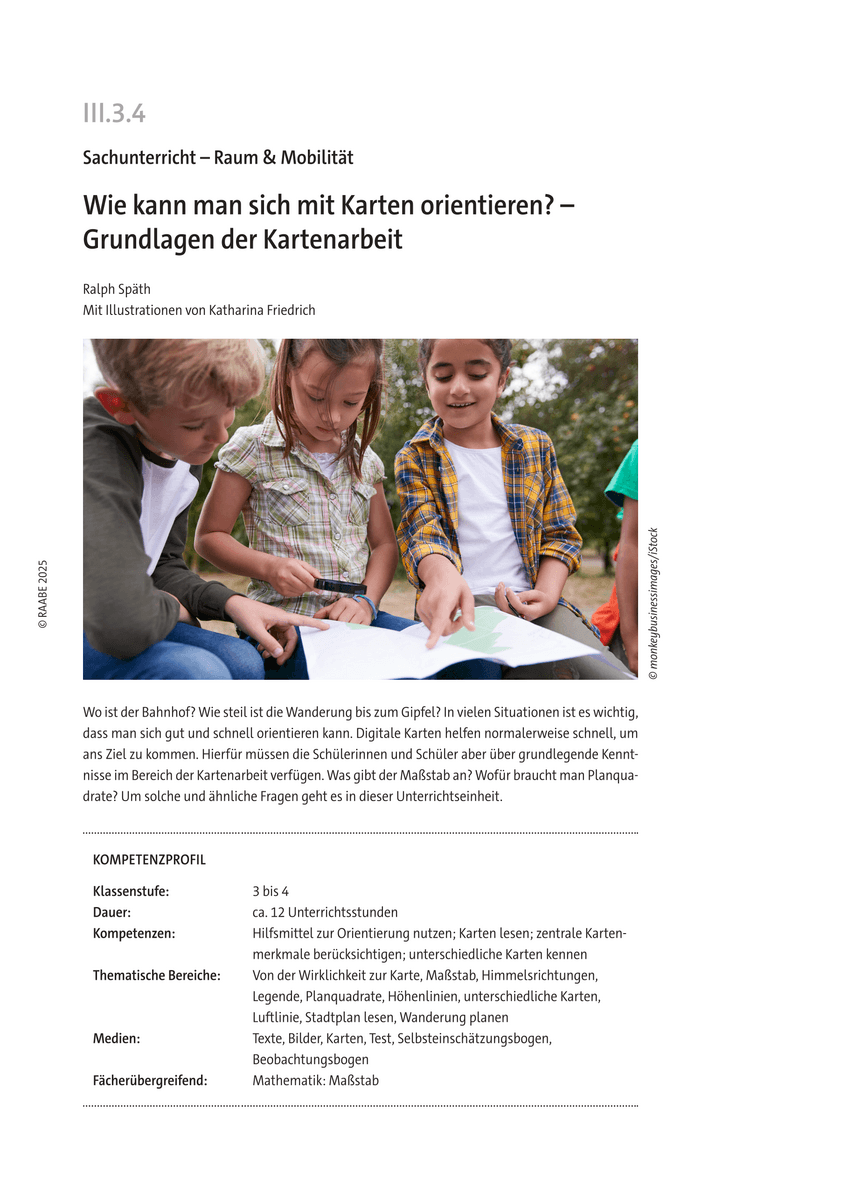 Wie kann man sich mit Karten orientieren?