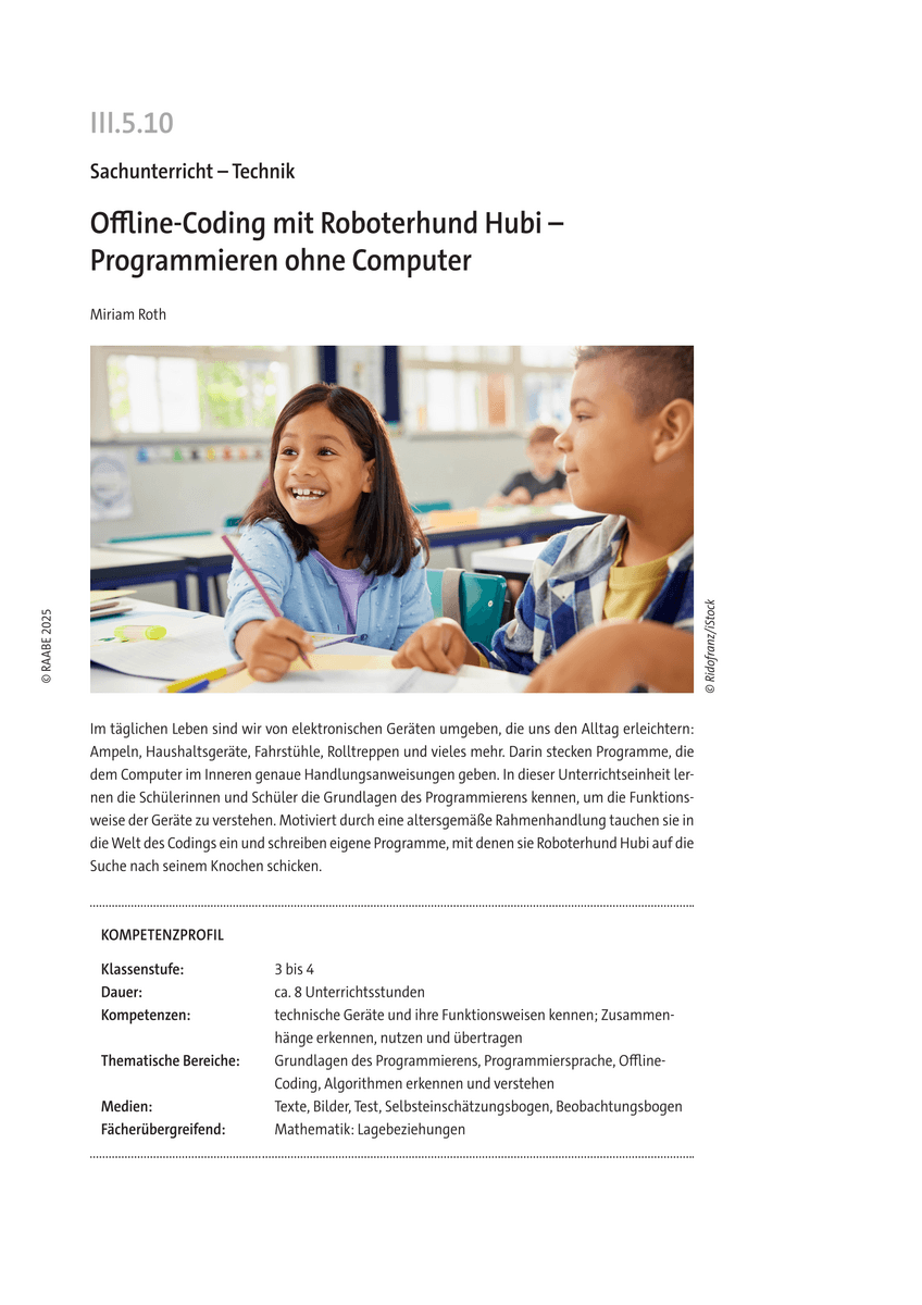 Offline-Coding mit Roboterhund Hubi