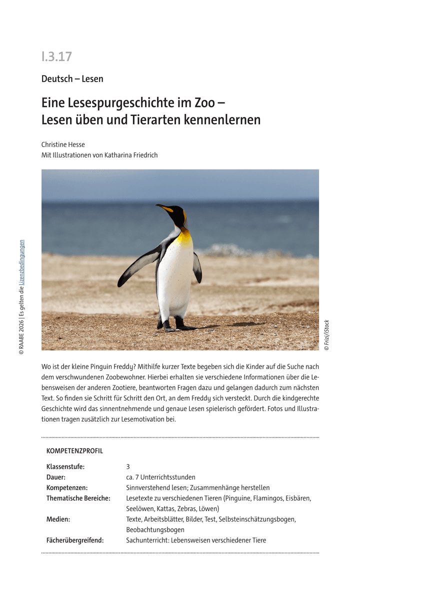 Eine Lesespurgeschichte im Zoo