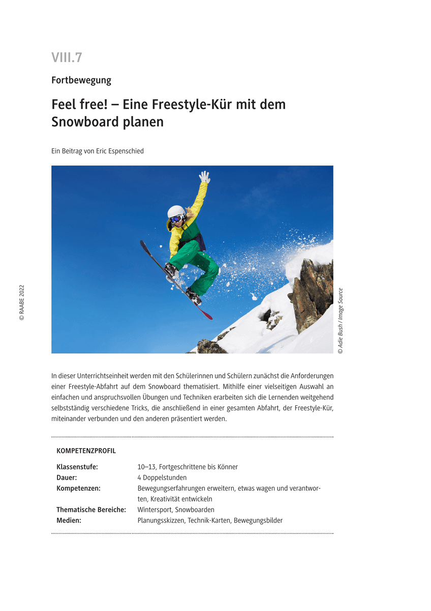 Eine Freestyle-Kür mit dem Snowboard planen Eine Freestyle-Kür mit dem Snowboard planen