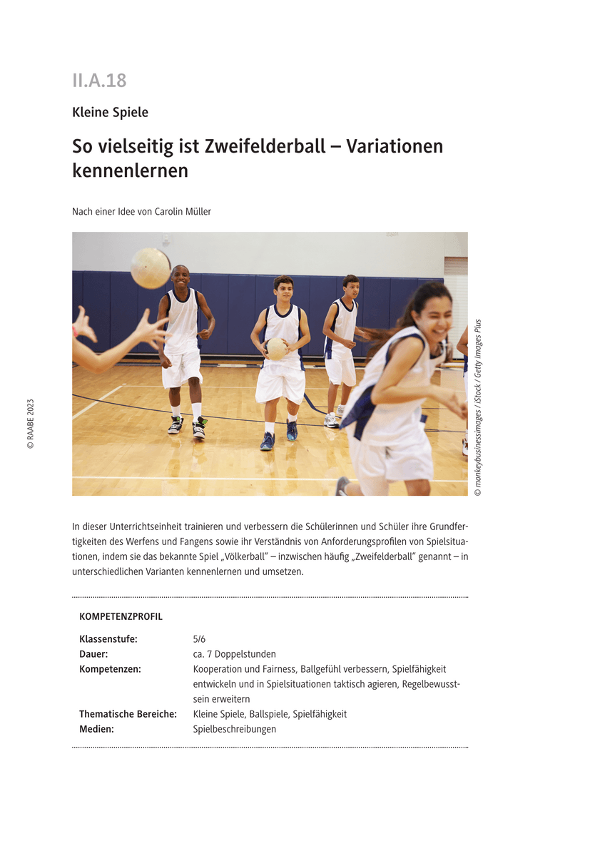 So vielseitig ist Zweifelderball So vielseitig ist Zweifelderball