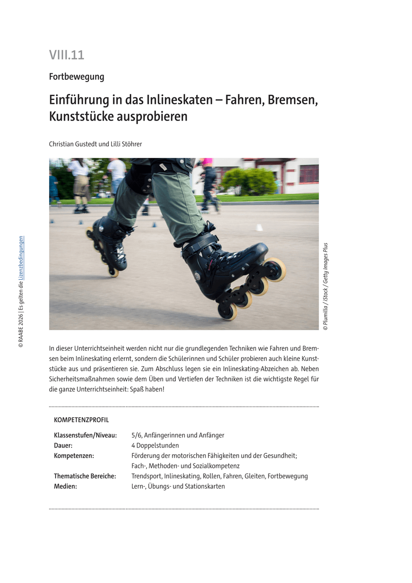 Einführung in das Inlineskaten Einführung in das Inlineskaten