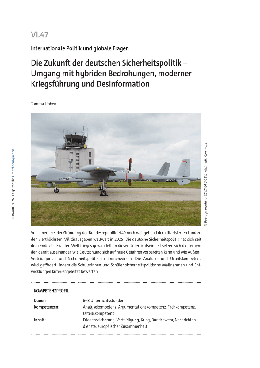 Die Zukunft der deutschen Sicherheitspolitik Die Zukunft der deutschen Sicherheitspolitik