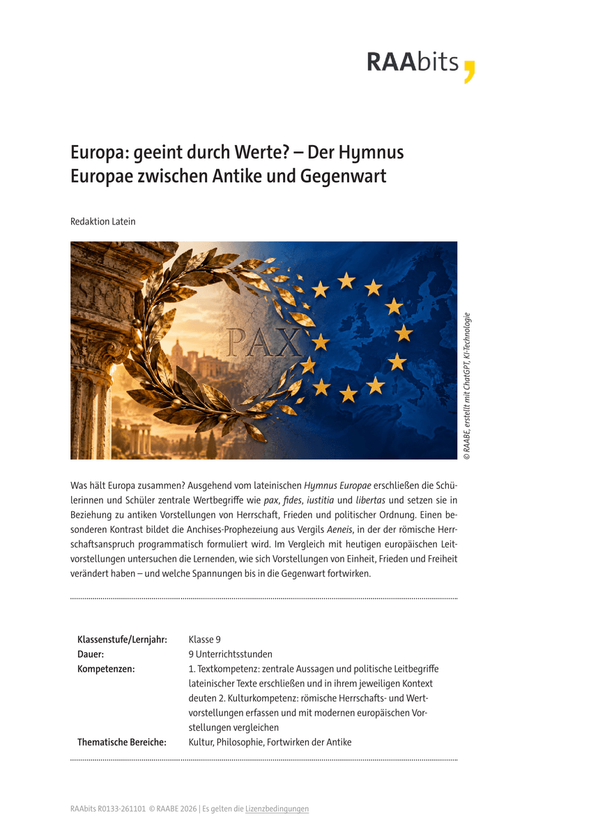 Europa: geeint durch Werte? Europa: geeint durch Werte?