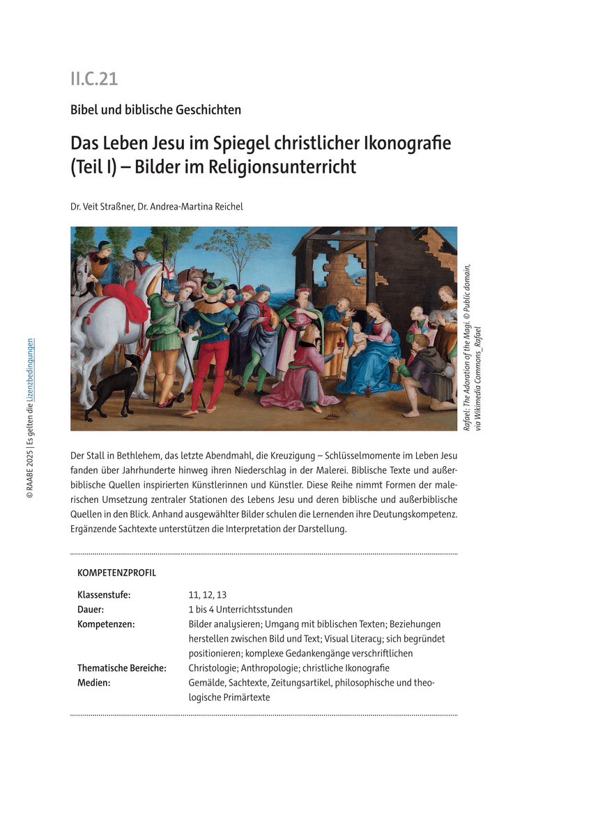 Das Leben Jesu im Spiegel christlicher Ikonografie (Teil I) Das Leben Jesu im Spiegel christlicher Ikonografie (Teil I)