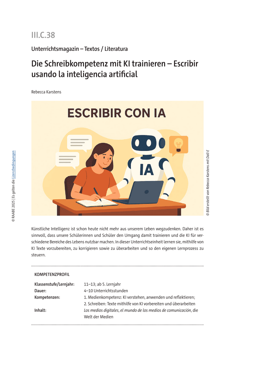 Die Schreibkompetenz mit KI trainieren Die Schreibkompetenz mit KI trainieren