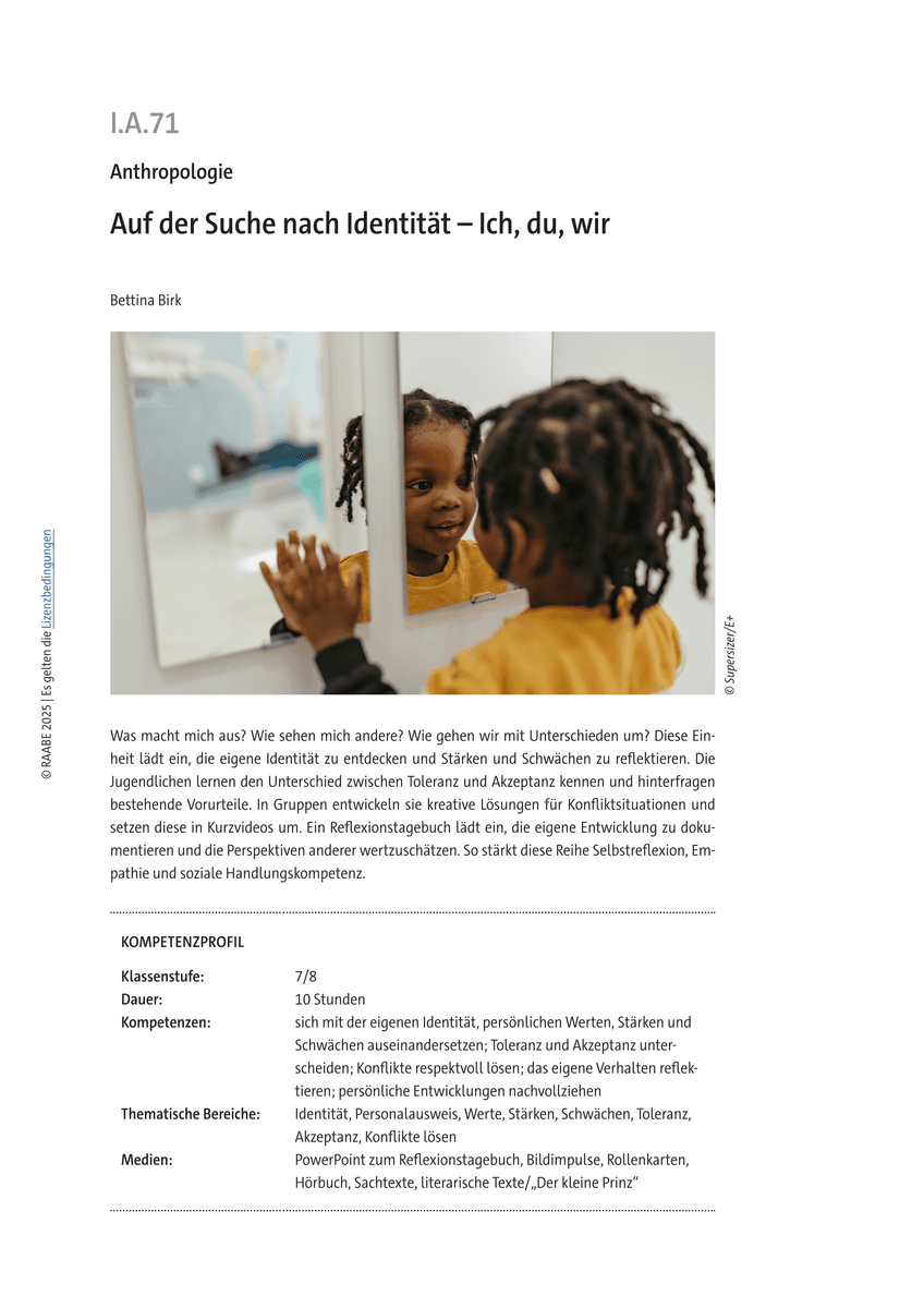 Auf der Suche nach Identität Auf der Suche nach Identität