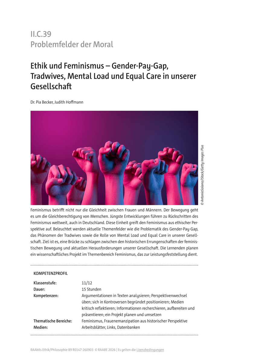 Ethik und Feminismus Ethik und Feminismus