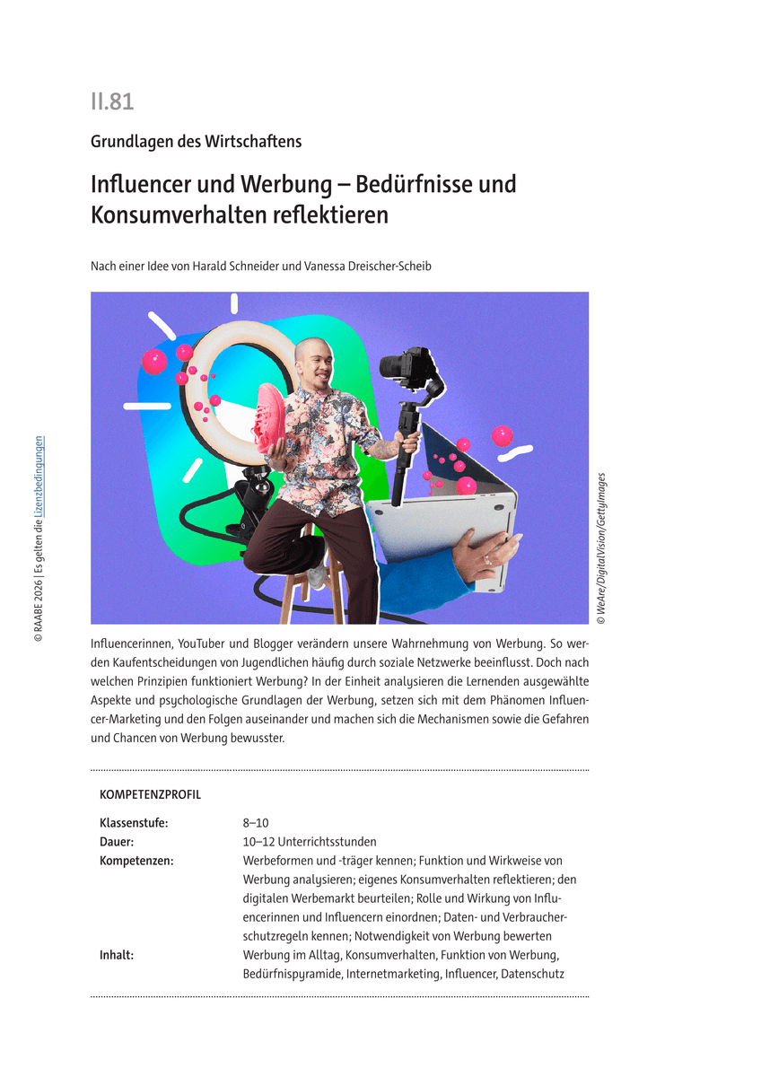 Influencer und Werbung Influencer und Werbung