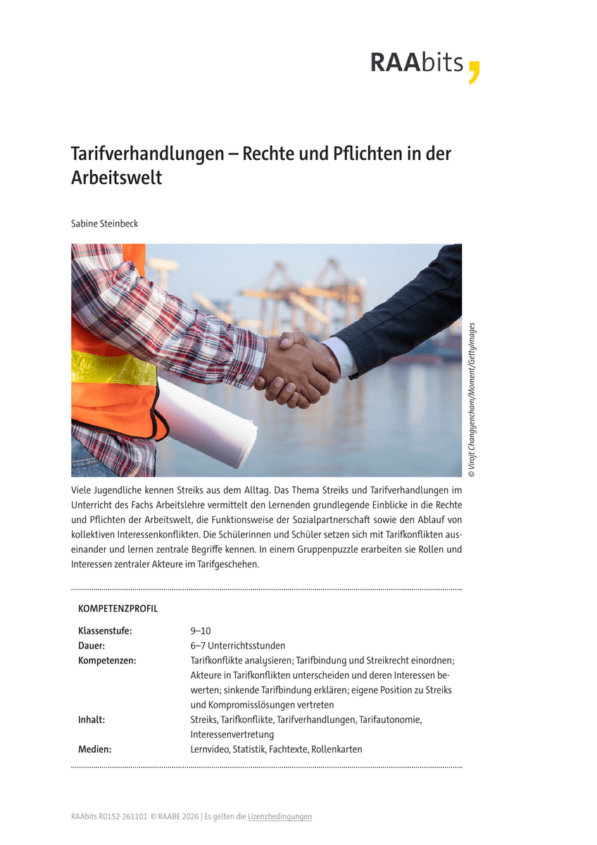 Tarifverhandlungen Tarifverhandlungen