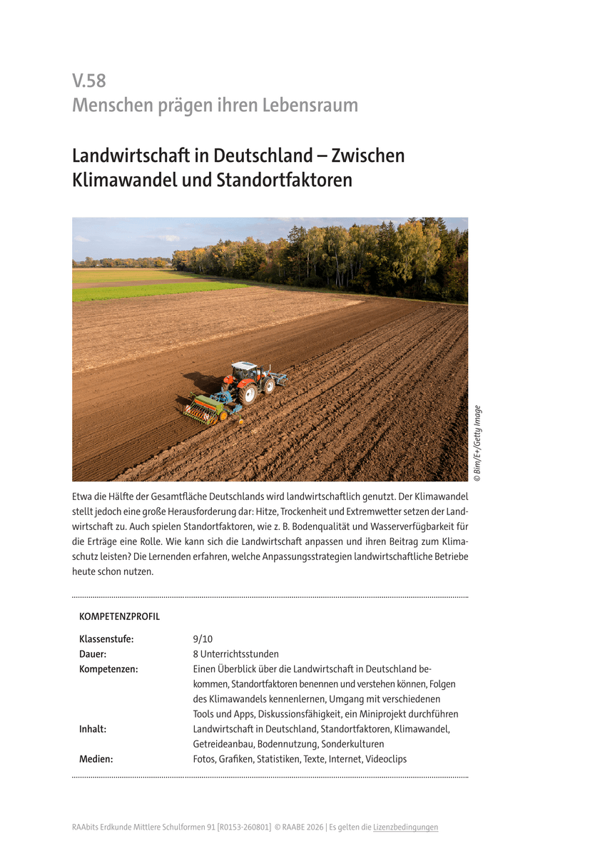 Landwirtschaft in Deutschland Landwirtschaft in Deutschland