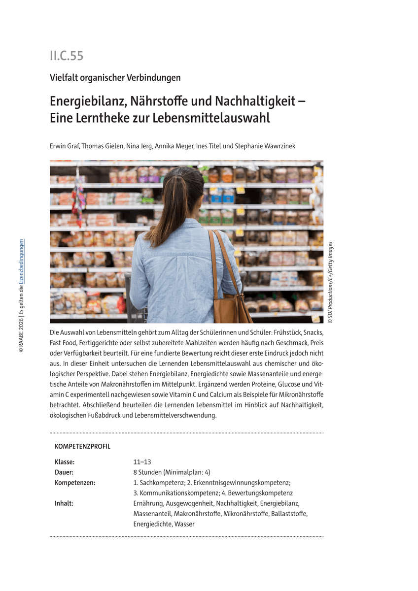 Energiebilanz, Nährstoffe und Nachhaltigkeit Energiebilanz, Nährstoffe und Nachhaltigkeit