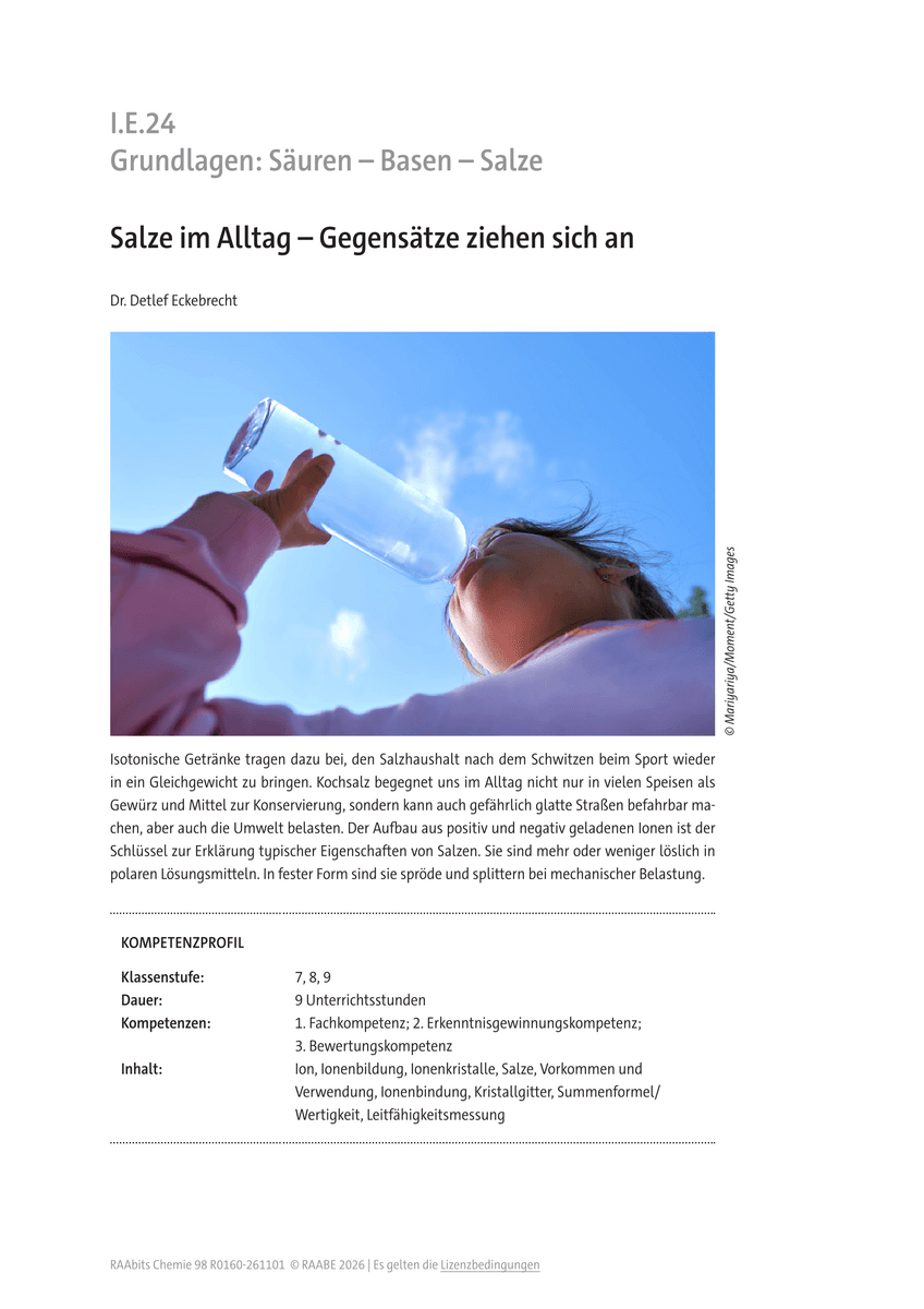 Salze im Alltag Salze im Alltag
