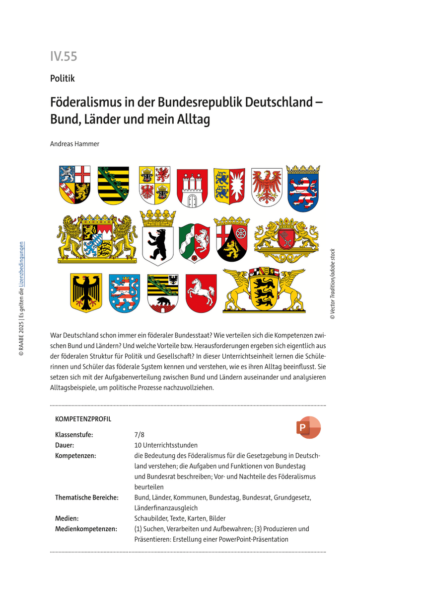 Föderalismus in der Bundesrepublik Deutschland Föderalismus in der Bundesrepublik Deutschland