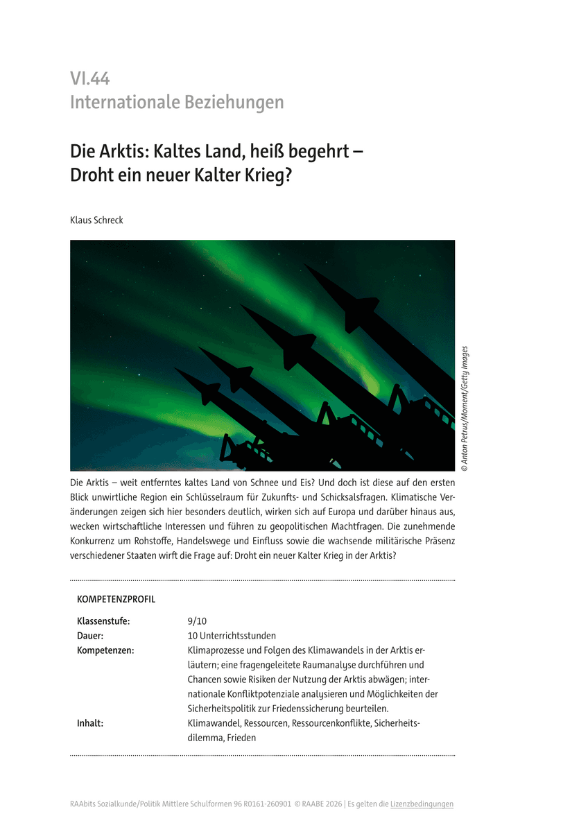 Die Arktis: Kaltes Land, heiß begehrt Die Arktis: Kaltes Land, heiß begehrt