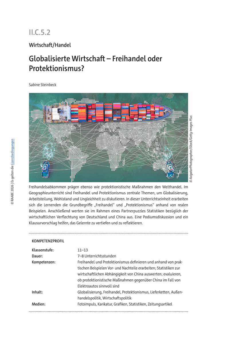 Globalisierte Wirtschaft Globalisierte Wirtschaft
