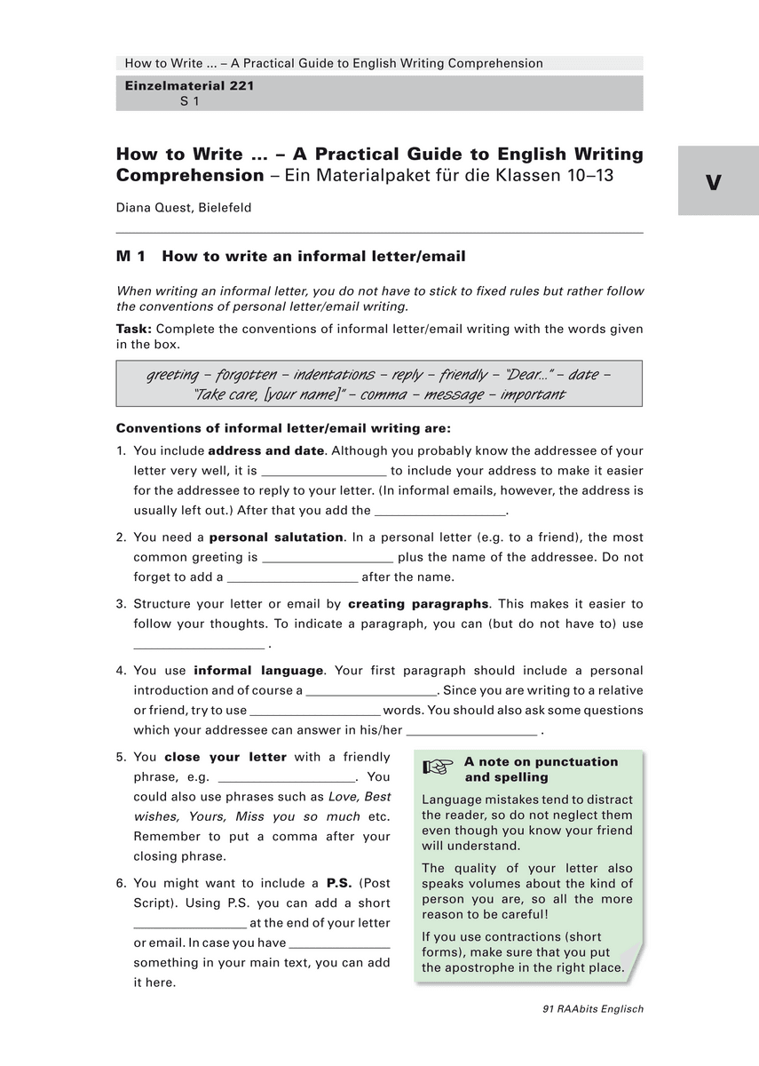 How to Write … How to Write …