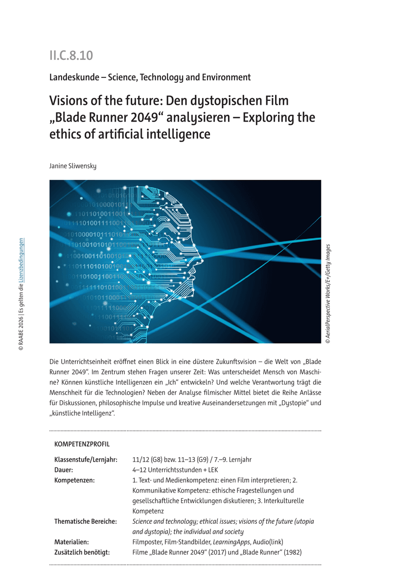 Visions of the future: Den dystopischen Film „Blade Runner 2049” analysieren Visions of the future: Den dystopischen Film „Blade Runner 2049” analysieren
